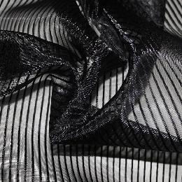 Polyester striped mesh fabric